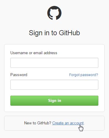 sign in github