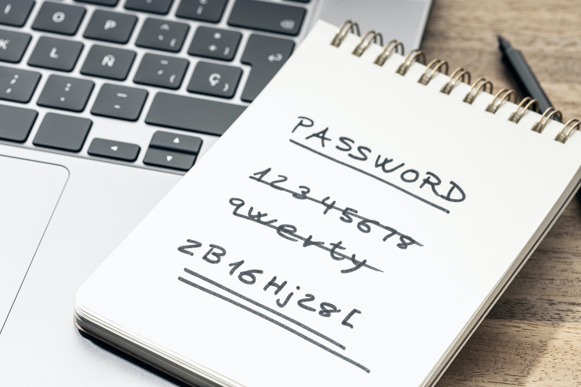 Strong and weak easy Password concept